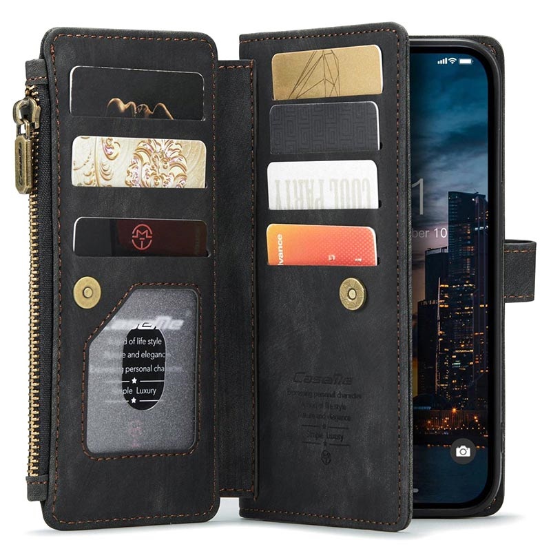 Caseme C Multifunctional Iphone Pro Max Wallet Case Black