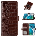 Crocodile Series Motorola Moto G73 Wallet Leather Case with RFID