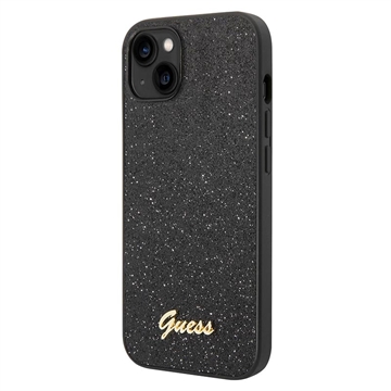 Guess Glitter Flakes Metal Logo IPhone 14 Plus Hybrid Case