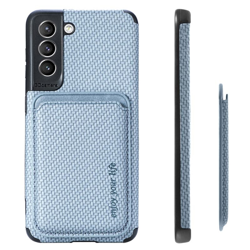 Samsung Galaxy S Fe G Magnetic Case With Card Holder Carbon Fiber