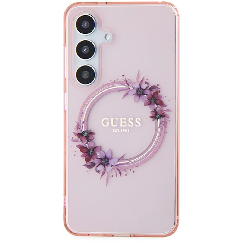 Samsung Galaxy S Guess Iml Flowers Wreath Case Magsafe Compatible