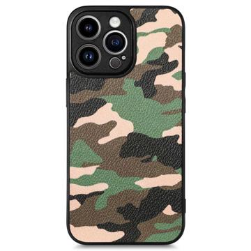 Camouflage Series iPhone 14 Pro Hybrid Case - Green