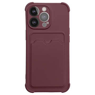 Card Armor Series iPhone 13 Pro Silicone Case - Raspberry