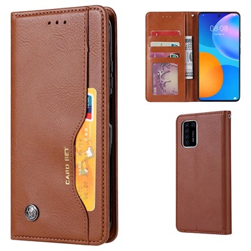 Card Set Series Huawei P Smart 2021 Wallet Case - Brown