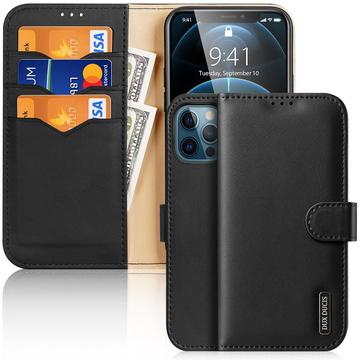 iPhone 12/12 Pro Dux Ducis Hivo Wallet Leather Case - Black