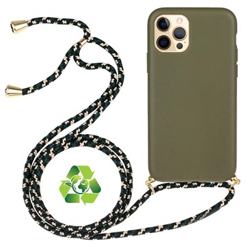 Saii Eco Line iPhone 12 Pro Max Case with Strap - Green