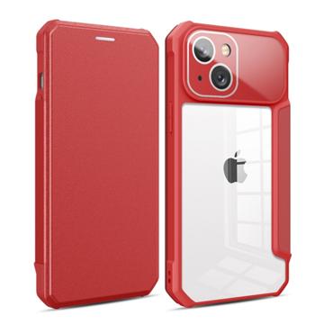 Business Style iPhone 14 Flip Case - Red