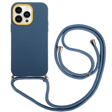iPhone 14 Pro 360 Hybrid Case with Lanyard - Blue