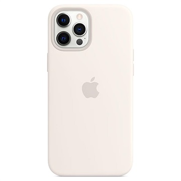 iPhone 12 Pro Max Apple Silicone Case with MagSafe MHLE3ZM/A - White