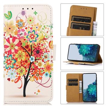 Glam Series Samsung Galaxy A04 Wallet Case - Flowering Tree / Colourful