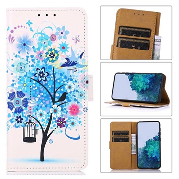 Glam Series Google Pixel 7 Pro Wallet Case - Flowering Tree / Blue