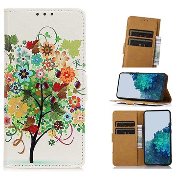 Glam Series Motorola Moto G52 Wallet Case - Colorful Tree