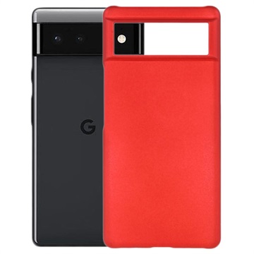 Google Pixel 6 Rubberized Plastic Case - Red