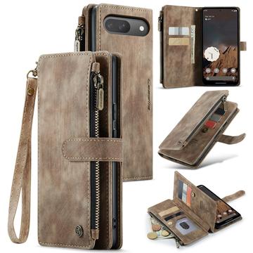 Google Pixel 9/9 Pro Caseme C30 Multifunctional Wallet Case - Brown