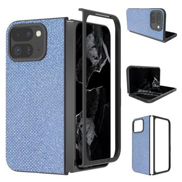 Google Pixel 9 Pro Fold Rhinestone Texture Hybrid Case - Blue