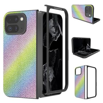 Google Pixel 9 Pro Fold Rhinestone Texture Hybrid Case - Colorful