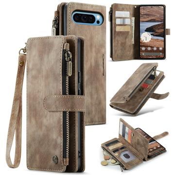 Google Pixel 9 Pro XL Caseme C30 Multifunctional Wallet Case - Brown