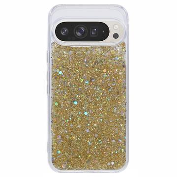 Google Pixel 9 Pro XL Glitter Flakes TPU Case - Gold