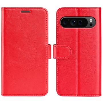 Google Pixel 9 Pro XL Wallet Case with Magnetic Closure - Red