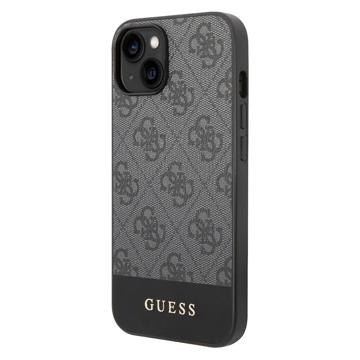 Photos - Case GUESS 4G Stripe iPhone 14 Hybrid  - Grey 