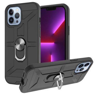 iPhone 13 Pro Hybrid Case with Ring Holder - Black