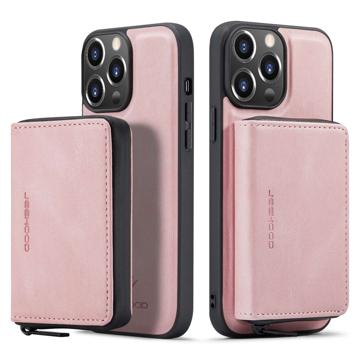 Jeehood Detachable 2-in-1 iPhone 14 Pro Case with Wallet - Pink