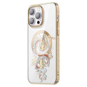 Kingxbar Myth Series iPhone 14 Pro Max Case - Golden Dragon