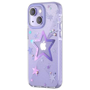 Kingxbar Heart Star iPhone 14 Plus Hybrid Case - Purple