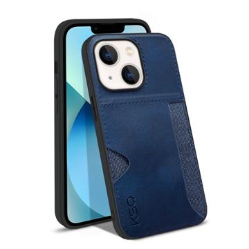 KSQ Style-D iPhone 14 Plus Case with Card Pocket - Blue