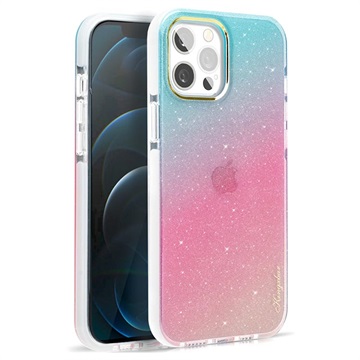 Kingxbar Ombre Series iPhone 13 Pro Case - Pink / Blue