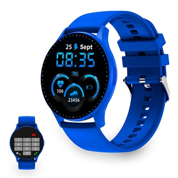 Ksix Core AMOLED Smartwatch w. Sport/Health Modes - Blue