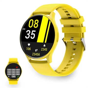 Ksix Core AMOLED Smartwatch w. Sport/Health Modes - Yellow