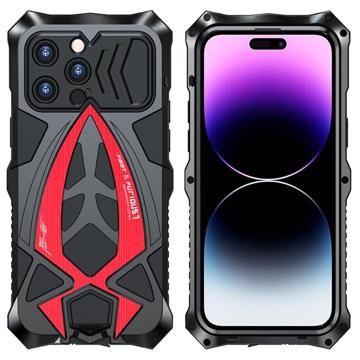 Luphie Sports Car Design iPhone 14 Pro Max Hybrid Case - Red / Black