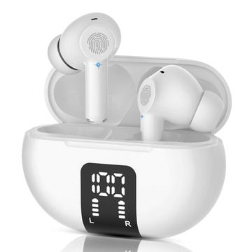 M10 Multiple Languages Translation Earphones Wireless Bluetooth Smart Voice Translator Headset - White