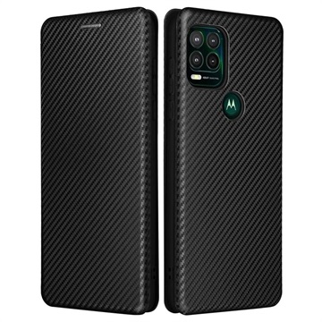 Motorola Moto G Stylus 5G Flip Case - Carbon Fiber - Black