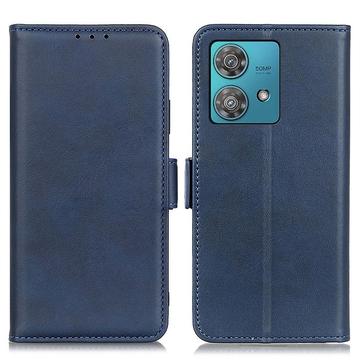 Motorola Moto G84 Wallet Case with Magnetic Closure - Blue