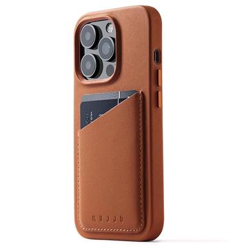Mujjo Full Leather iPhone 14 Pro Wallet Case - Tan