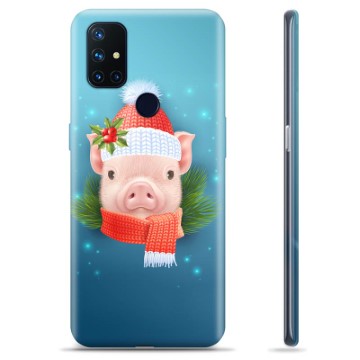 OnePlus Nord N10 5G TPU Case - Winter Piggy
