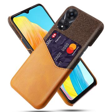 Oppo A18/A38 KSQ Case with Card Pocket - Orange