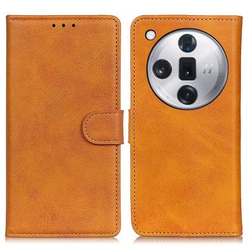 Oppo Find X7 Wallet Case with Magnetic Closure - Brown