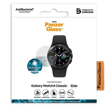 PanzerGlass AntiBacterial Samsung Galaxy Watch4 Classic Screen Protector - 42mm