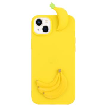 3D Cartoon iPhone 14 Plus TPU Case - Banana