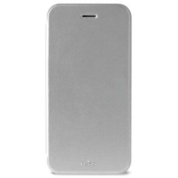 iPhone 6 Plus / 6S Plus Puro Booklet Crystal Leather Case (Open Box - Bulk Satisfactory) - Silver