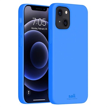 Saii Premium iPhone 13 Liquid Silicone Case - Blue