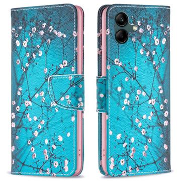 Samsung Galaxy A05 Wonder Series Wallet Case - White Flowers