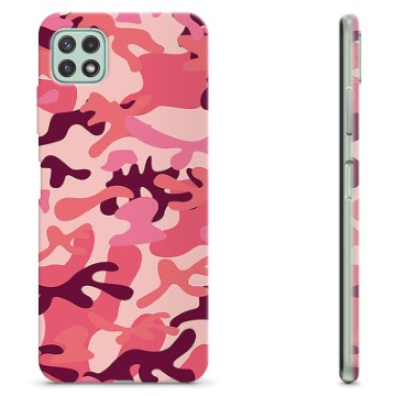 Samsung Galaxy A22 5G TPU Case - Pink Camouflage