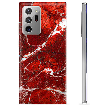 Samsung Galaxy Note20 Ultra TPU Case - Red Marble