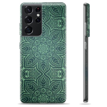 Samsung Galaxy S21 Ultra TPU Case - Green Mandala