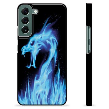 Samsung Galaxy S22+ 5G Protective Cover - Blue Fire Dragon