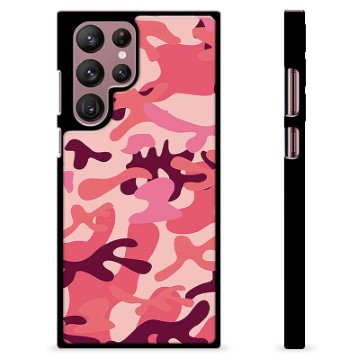 Samsung Galaxy S22 Ultra 5G Protective Cover - Pink Camouflage